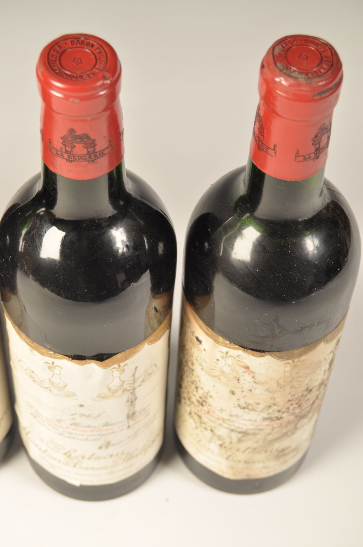 5 BOTTLES OF 1965 CHATEAU MOUTON BARON PHILIPPE RED WINE - Bild 3 aus 6