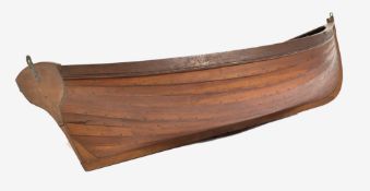 BELIEVED 19TH CENTURY LARGE CLINKER SHIPWRIGHTS ROWING BOAT DINGHY