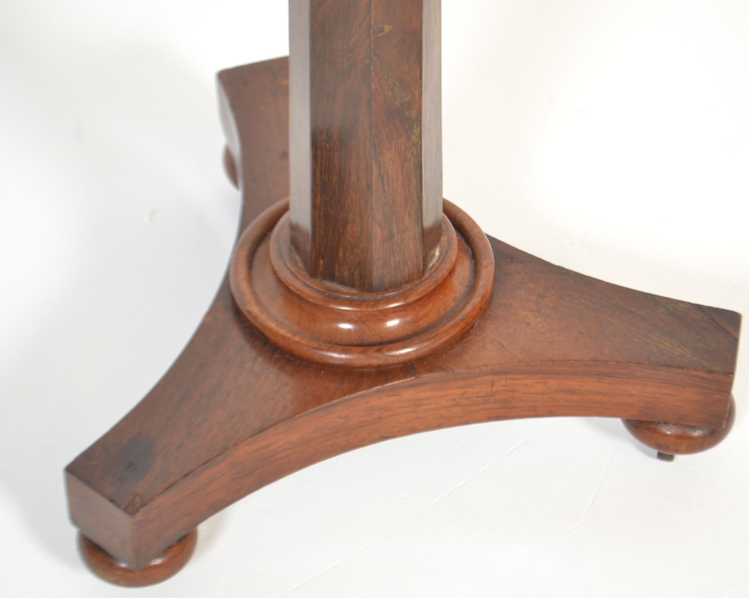 19TH CENTURY REGENCY ROSEWOOD WINE TABLE - Image 2 of 5