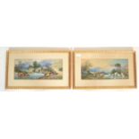 H HERDMAN (BRITISH 20TH CENTURY) PAIR WATERCOLOUR PAINTINGS