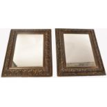 PAIR OF 19TH CENTURY GERMAN BIEDERMEIER GILT WOOD CUSHION MIRRORS