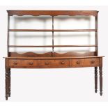 A LARGE 19TH CENTURY VICTORIAN SOLID OAK WELSH DRESSER