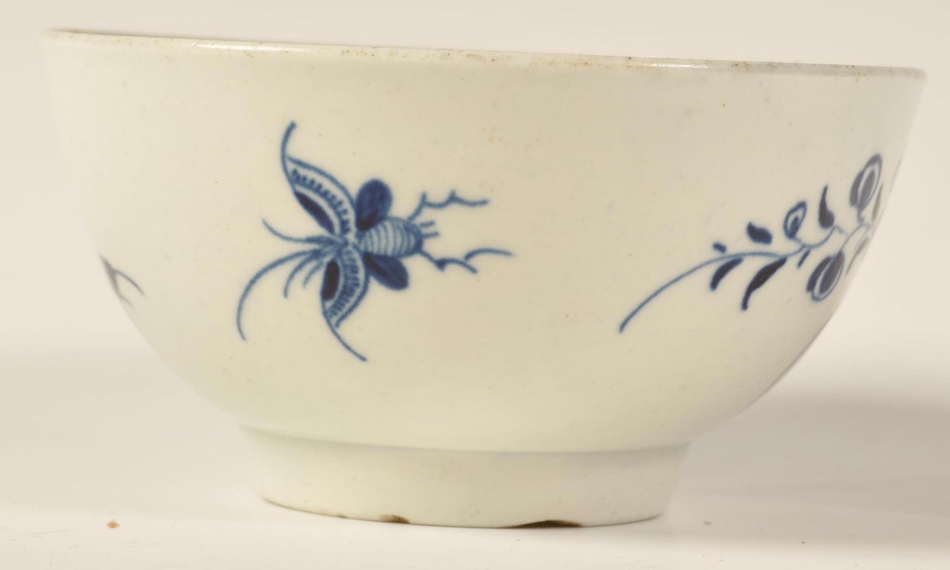 18TH CENTURY WORCESTER BLUE AND WHITE 1ST PERIOD TEA - Bild 2 aus 4