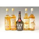 A COLLECTION OF WHISKY TO INCLUDE VAT 69, GLEN NIVEN ETC