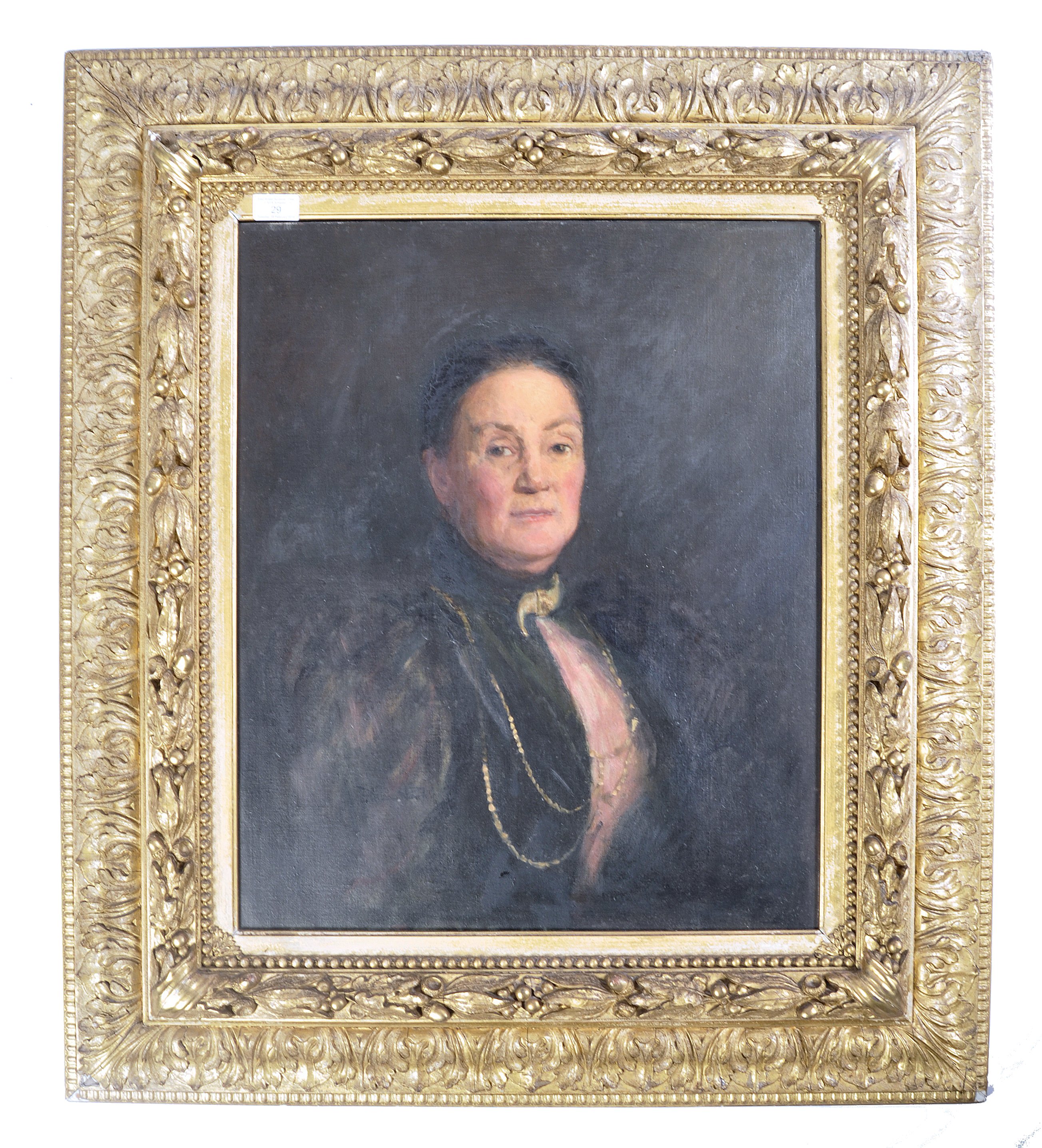 BELIEVED JOHN MCLURE HAMILTON - PORTRAIT CHARLOTTE CLOSE KNAPP