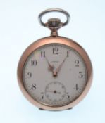 EARLY 20TH CENTURY OMEGA SLIM LINE OPEN FACED POCKET WATCH