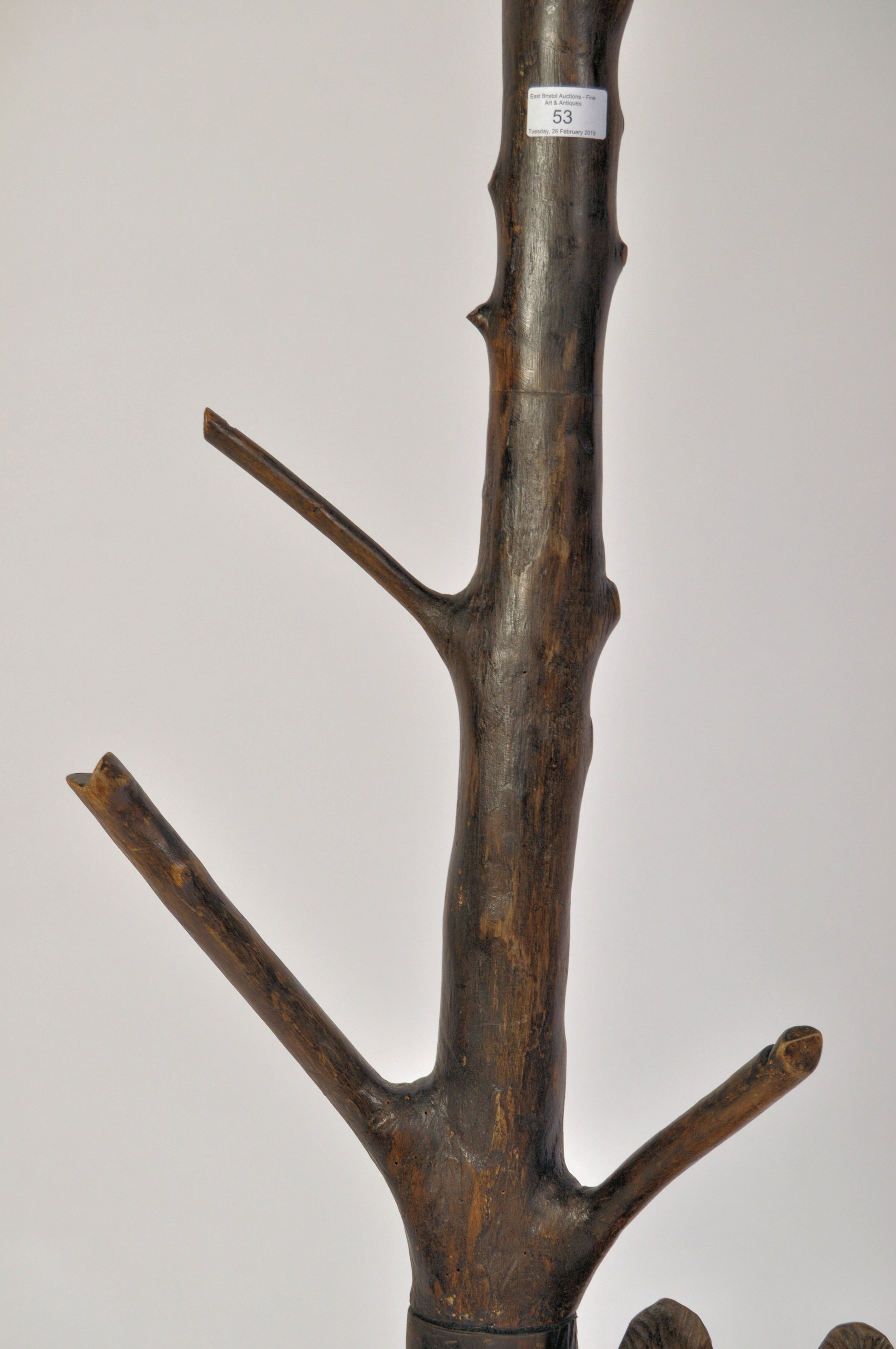 19TH CENTURY BOHEMIAN BLACK FOREST COAT STAND - Image 3 of 9