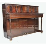 20TH CENTURY FLAME MAHOGANY REGENCY REVIVAL PIANO