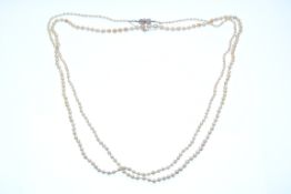 FRESHWATER PEARL MIKIMOTO LARGE LONG PEARL NECKLACE