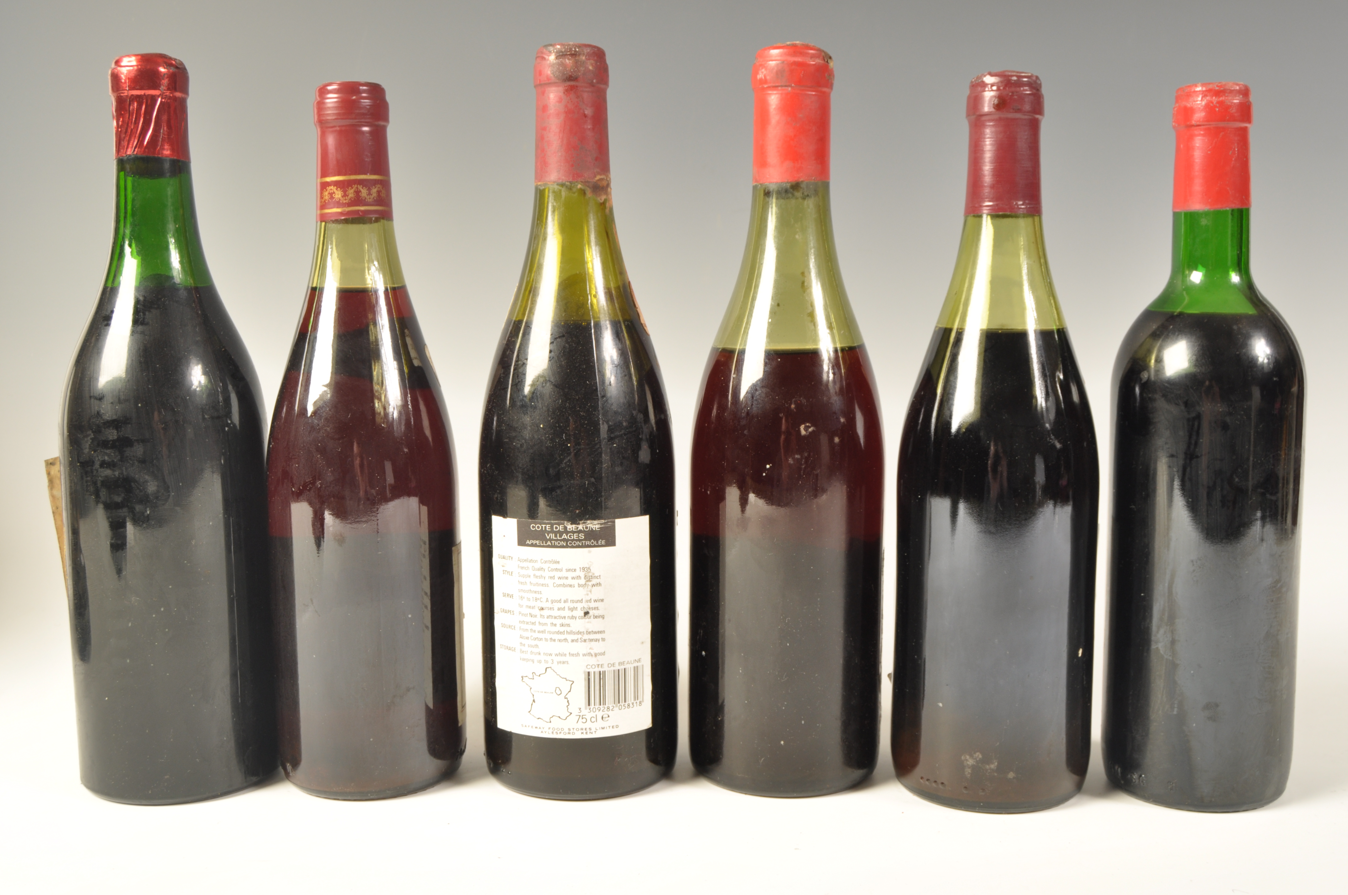 5 VINTAGE RED WINES TO INCLUDE 1966 NUITS SAINT GEORGES AND OTHERS - Bild 4 aus 4