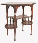 VICTORIAN ARTS & CRAFTS OAK SIDE TABLE IN MANNER OF EW GODWIN