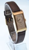 1930'S ART DECO 9CT GOLD ROLEX PRINCE CHRONOMETER WRISTWATCH