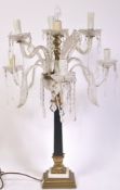 MID CENTURY LARGE MURANO GLASS ELECTROLIER TABLE LAMP LIGHT