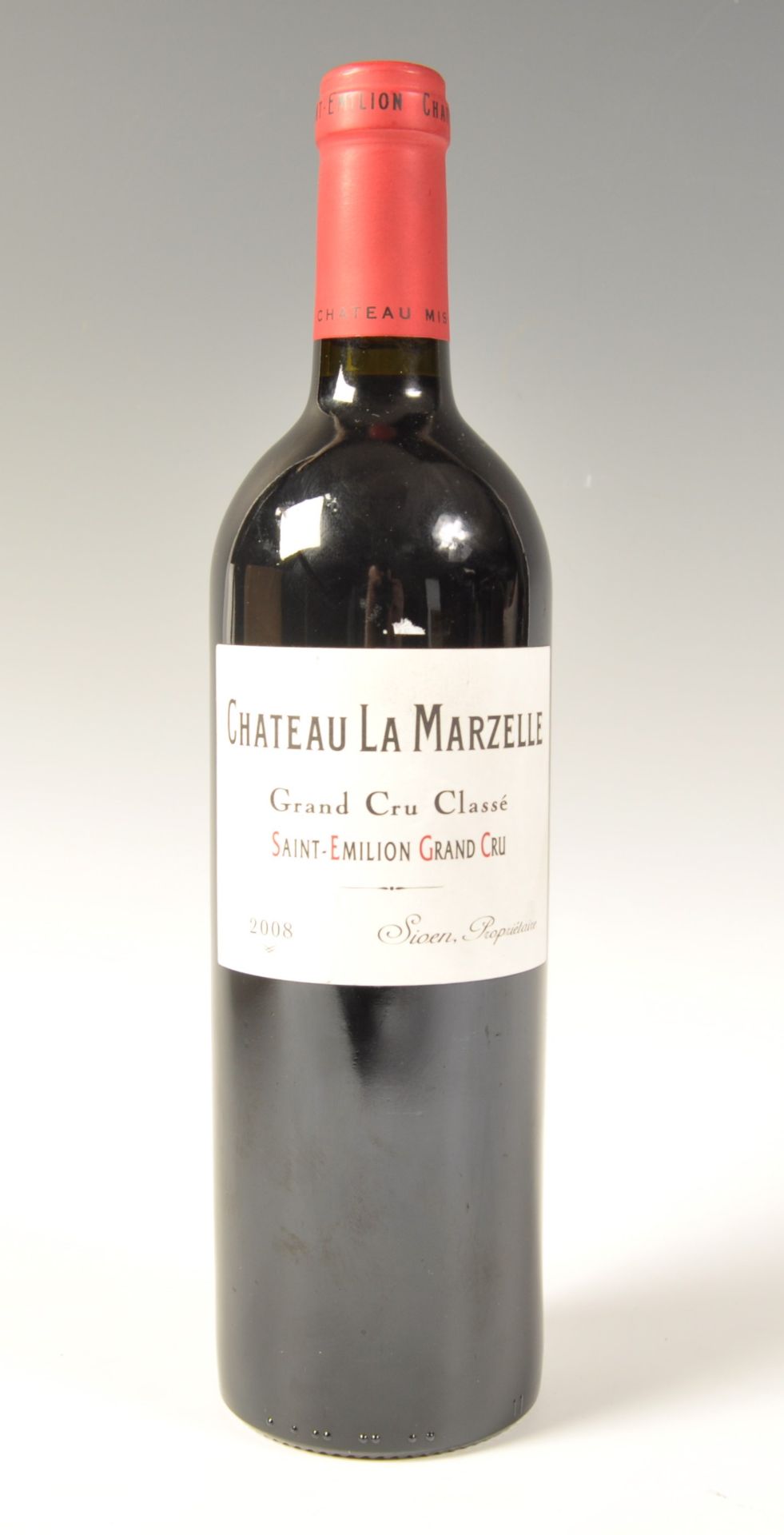 BOTTLE OF CHATEAU LA MARZELLE 2008 RED WINE