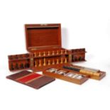 19TH CENTURY VICTORIAN MAHOGANY GAMES COMPENDIUM BOX.