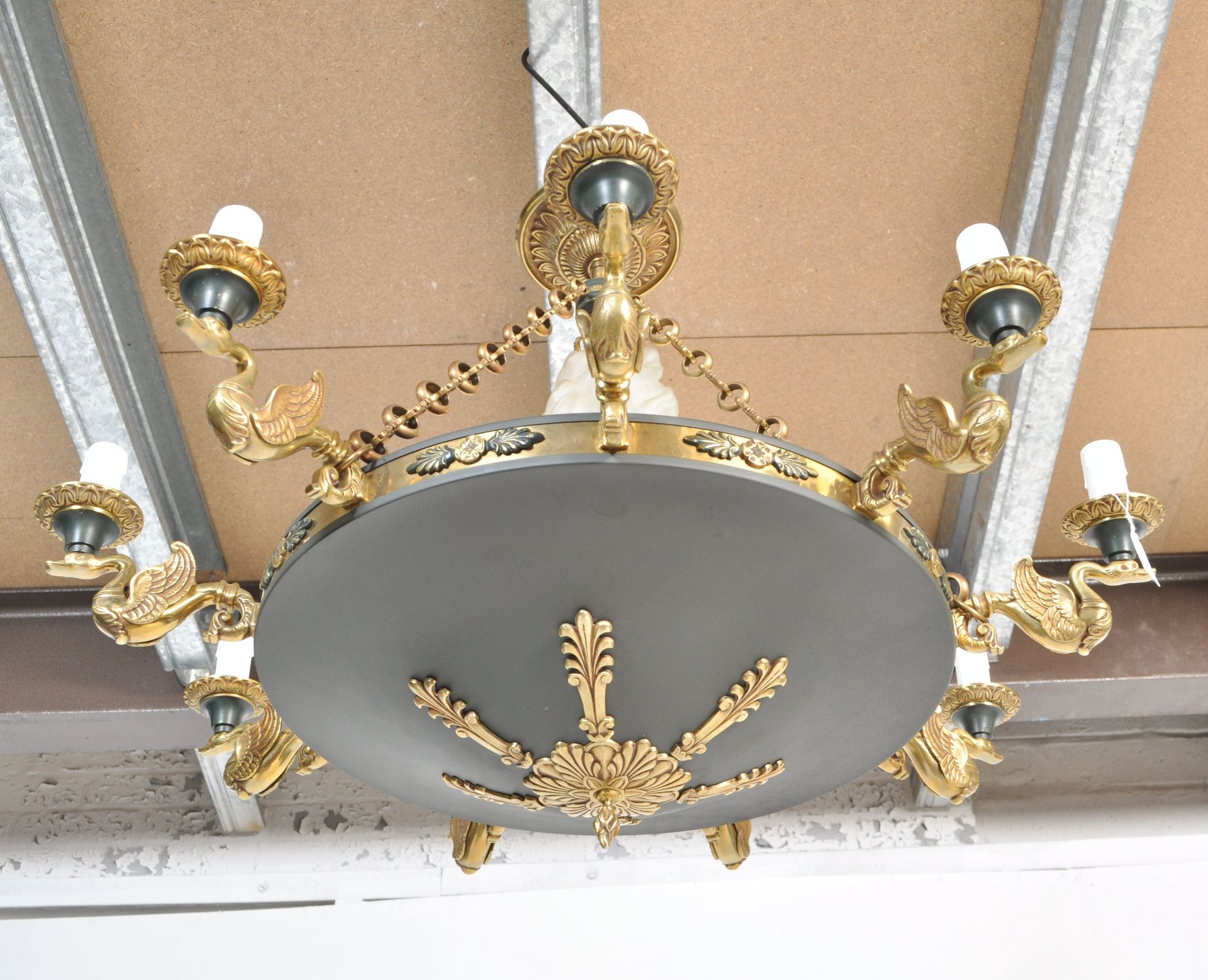 LATE 19TH / 20TH CENTURY FRENCH GILT AND BRASS CHANDELIER - Bild 3 aus 7