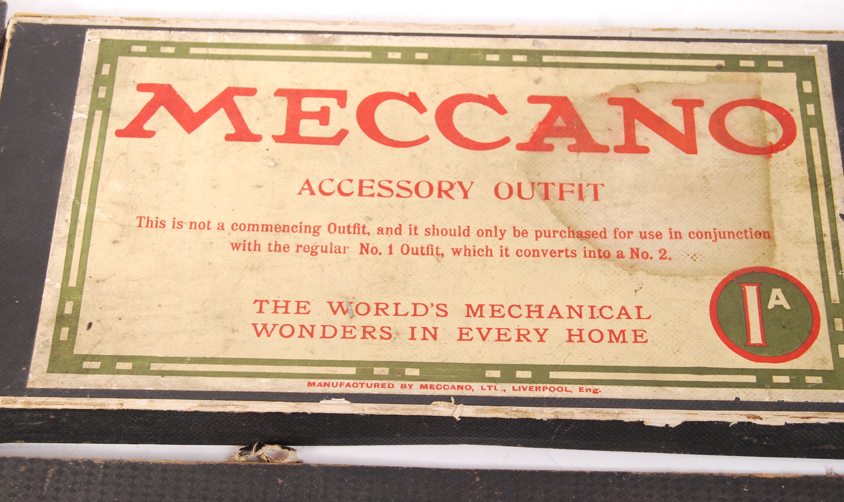 EARLY 1920'S MECCANO SETS 1A & 2 - BOTH WITH ORIGINAL CONTENTS - Image 5 of 5