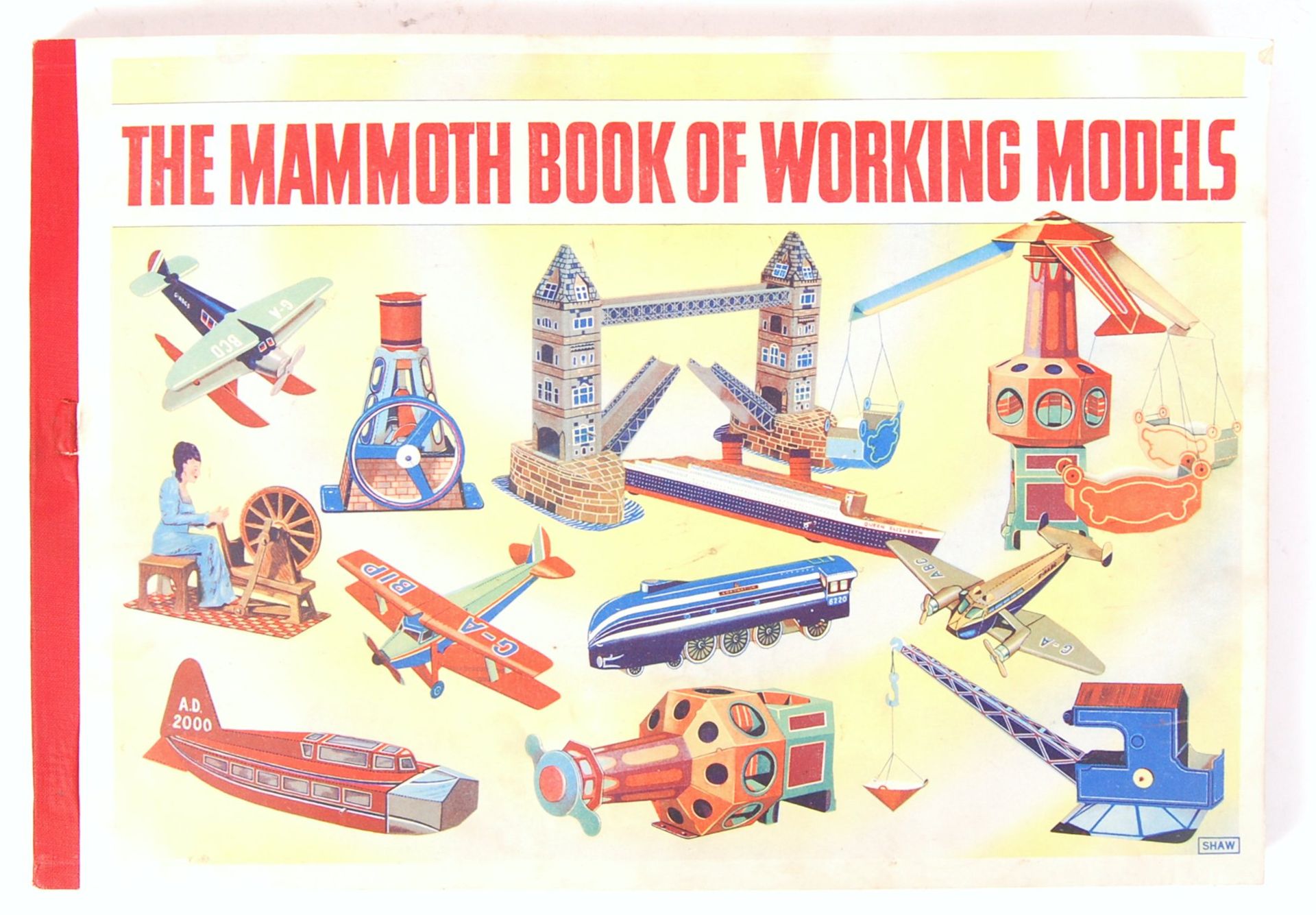 RARE PRE-WAR 1930'S ' THE MAMMOTH BOOK OF WORKING MODELS ' UNUSED