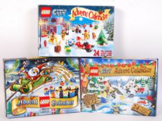 COLLECTION OF LEGO CITY CHRISTMAS ADVENT CALENDARS