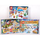 COLLECTION OF LEGO CITY CHRISTMAS ADVENT CALENDARS