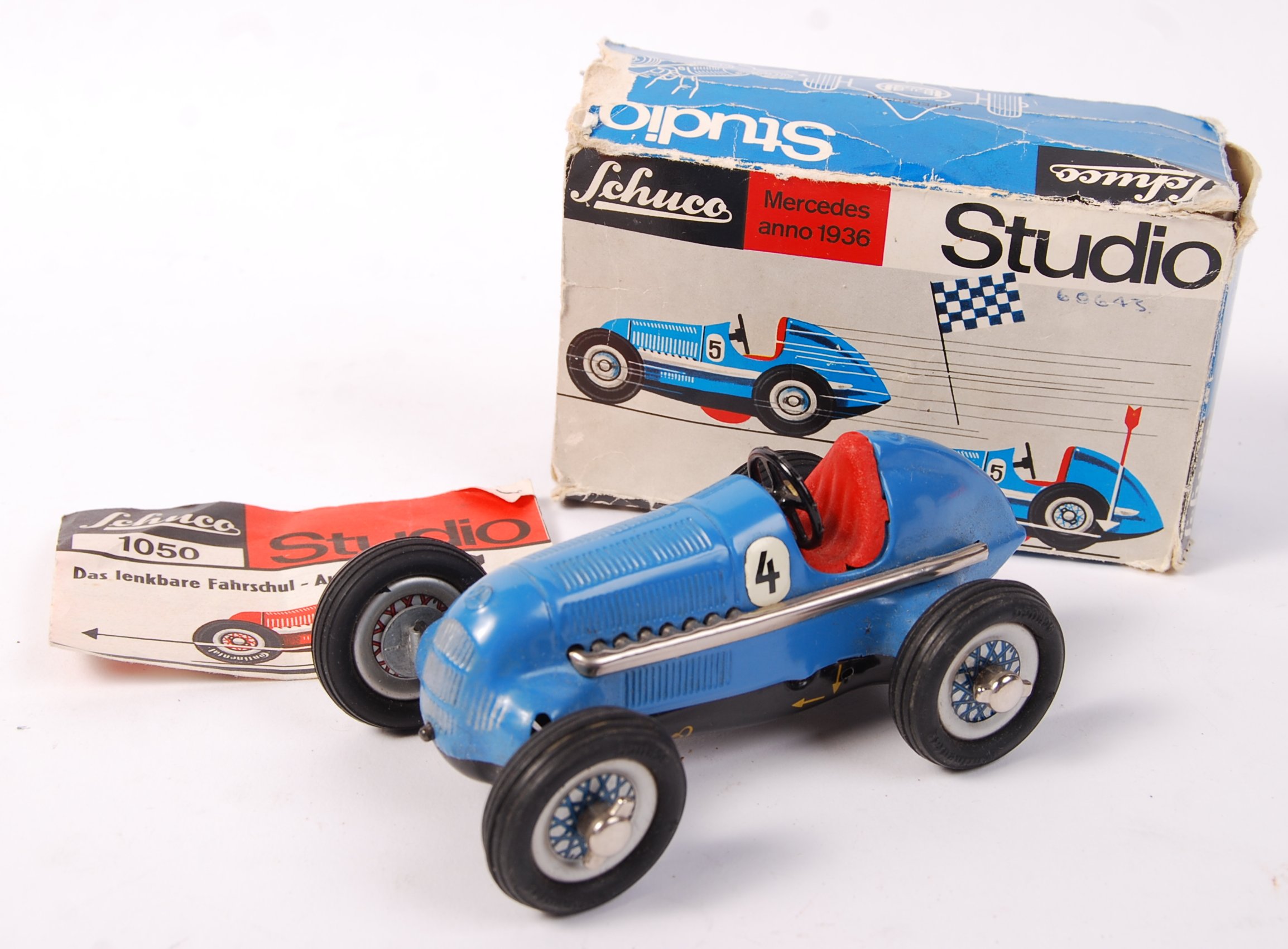 An original vintage Schuco made Studio 1050 Mercedes tinplate clockwork ...