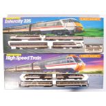 TWO HORNBY 00 GAUGE INTERCITY BOXED RAILWAY TRAINSETS