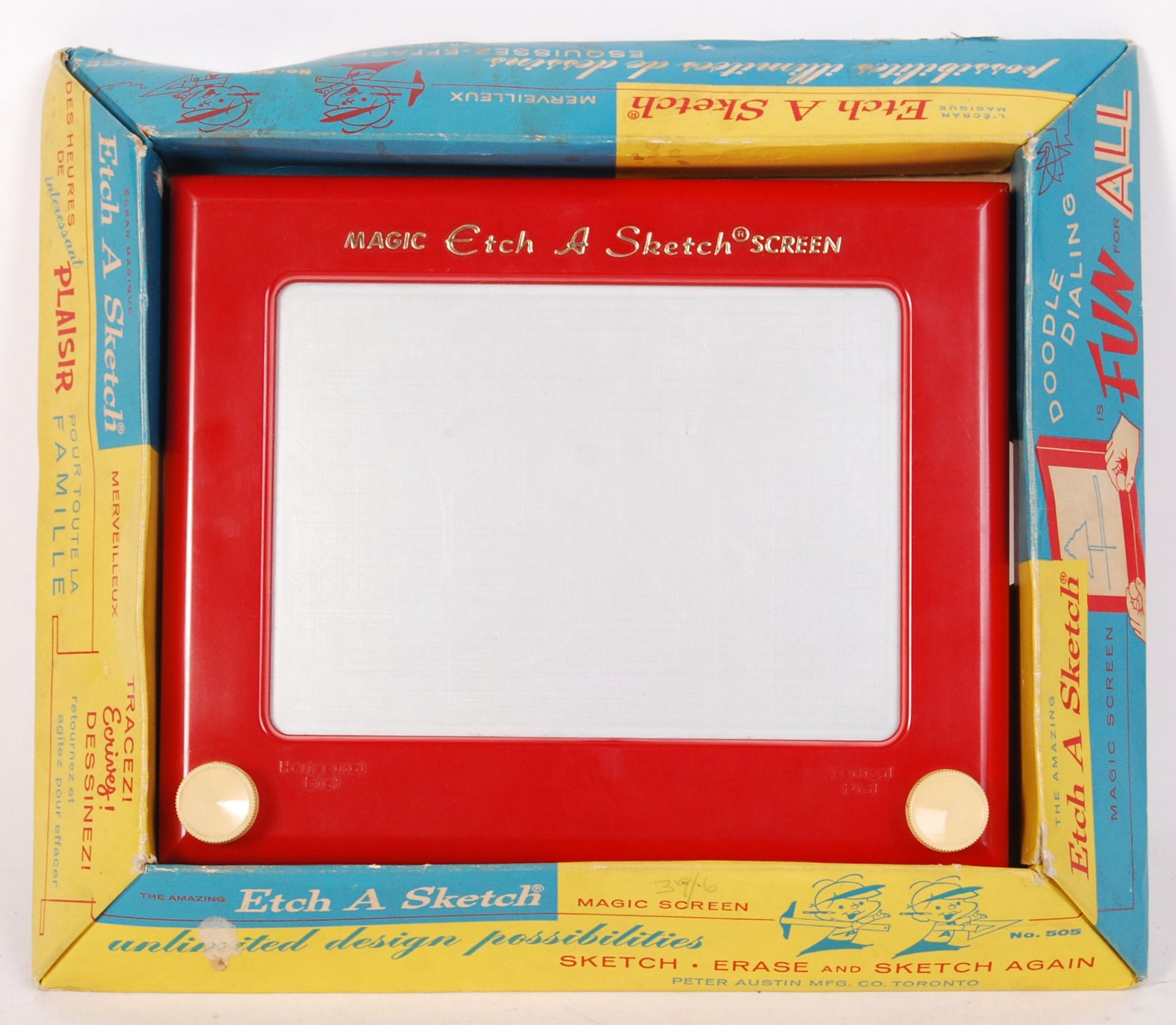 VINTAGE 1960'S PETER AUSTIN MADE MAGIC ' ETCH A SKETCH ' SCREEN