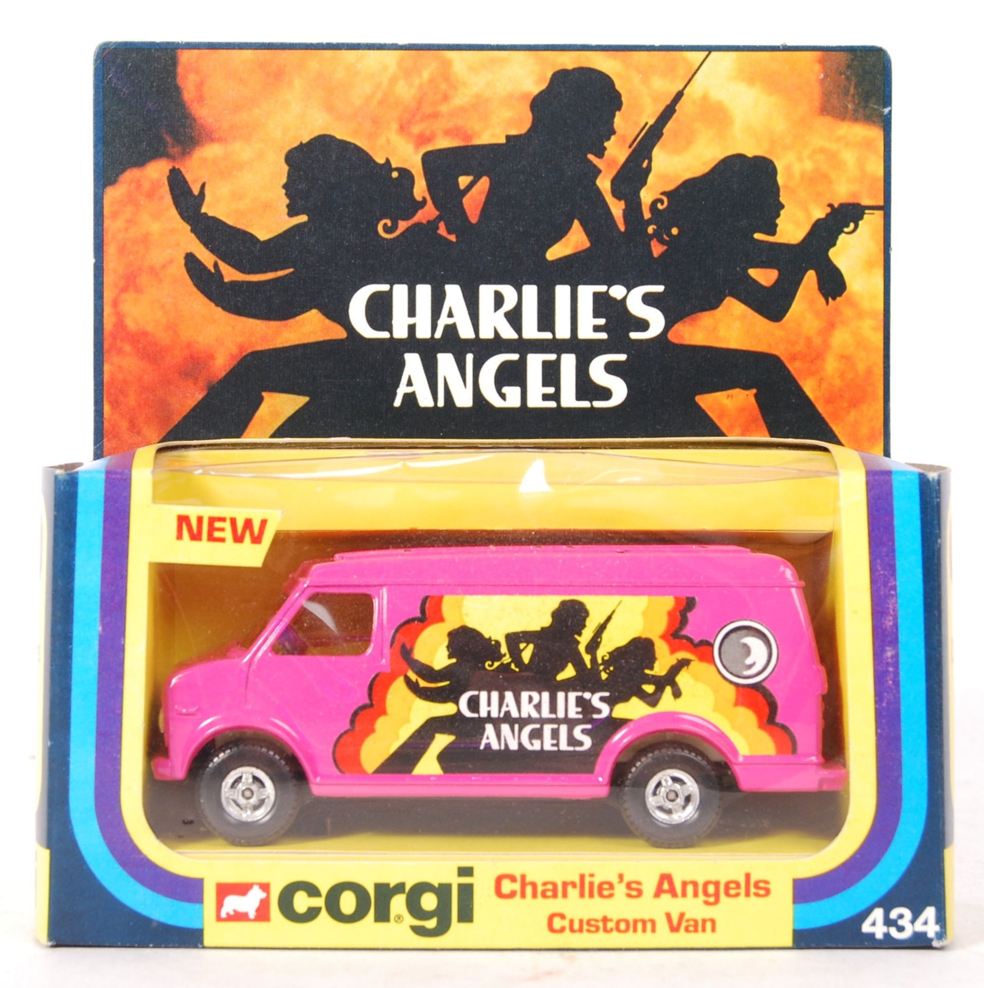 EX-SHOP STOCK CORGI CHARLIE'S ANGELS CUSTOM VAN MODEL