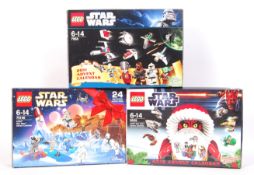 COLLECTION OF LEGO STAR WARS ADVENT CALENDARS