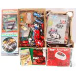LARGE COLLECTION OF ASSORTED SLOT RACING CARS & ACCESSORIES