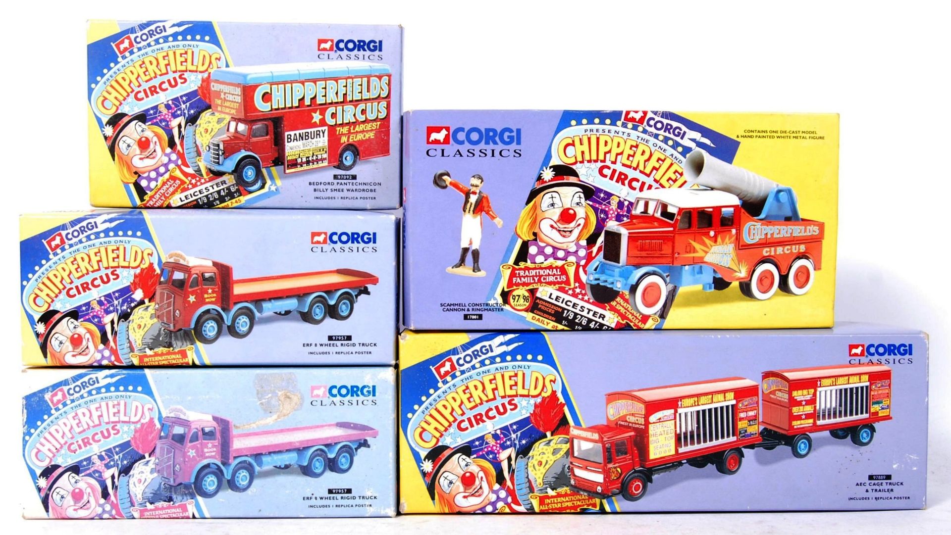 COLLECTION OF CORGI CHIPPERFIELD'S CIRCUS DIECAST MODEL SETS