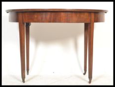 A 19th century George III mahogany d-end console h