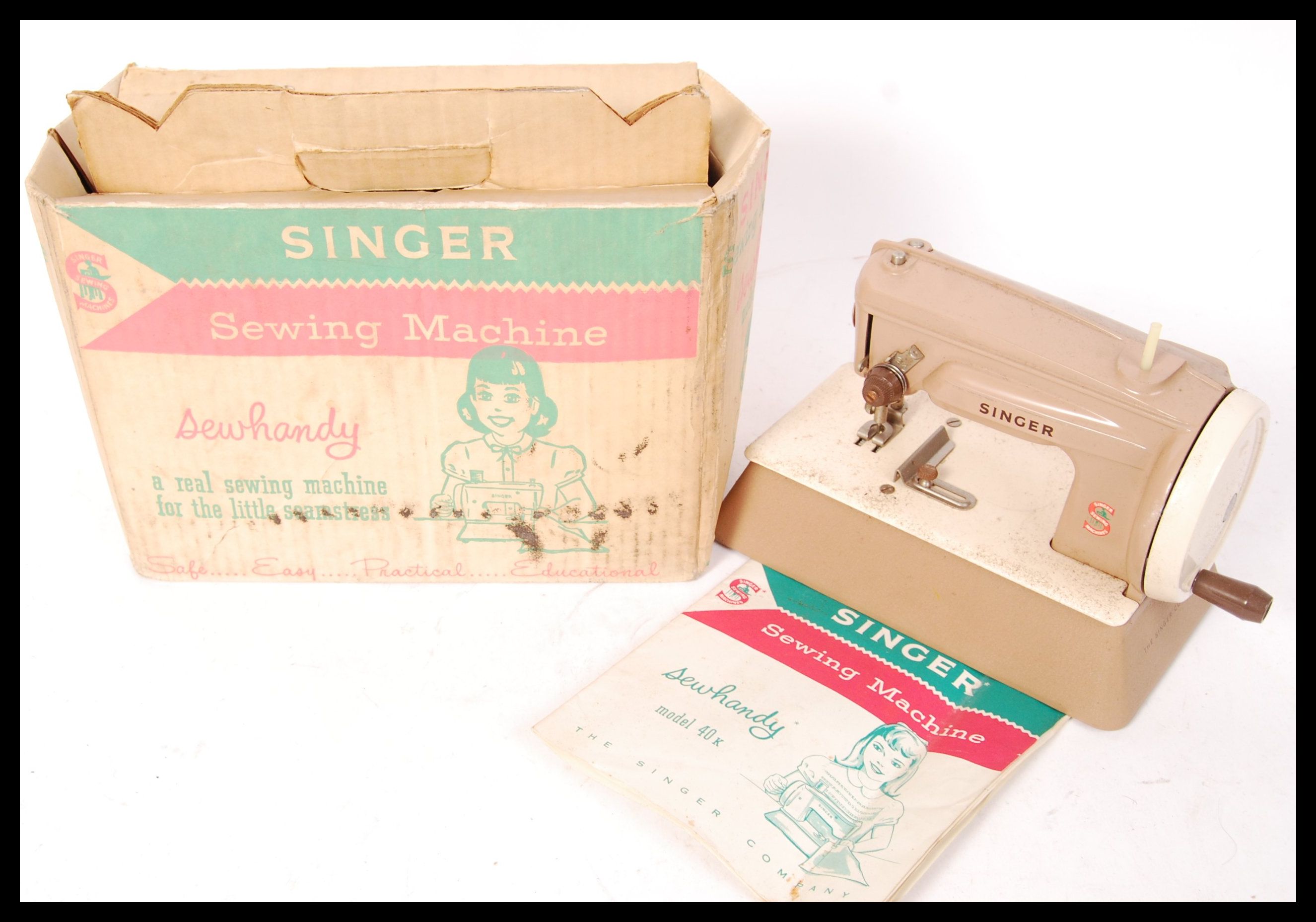 ORIGINAL VINTAGE SINGER ' SEW HANDY ' MODEL 40K SE - Image 2 of 4