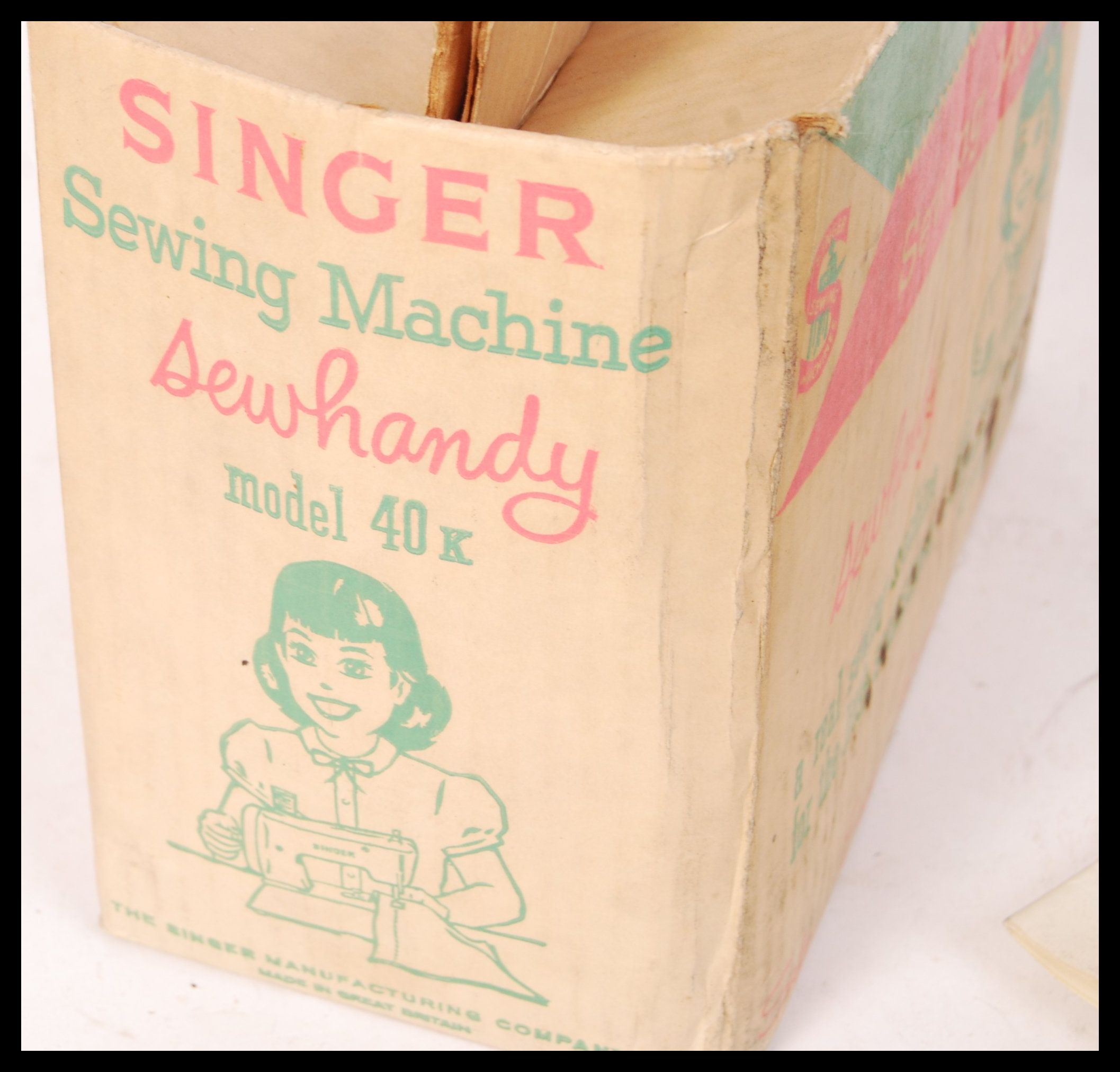 ORIGINAL VINTAGE SINGER ' SEW HANDY ' MODEL 40K SE - Image 4 of 4