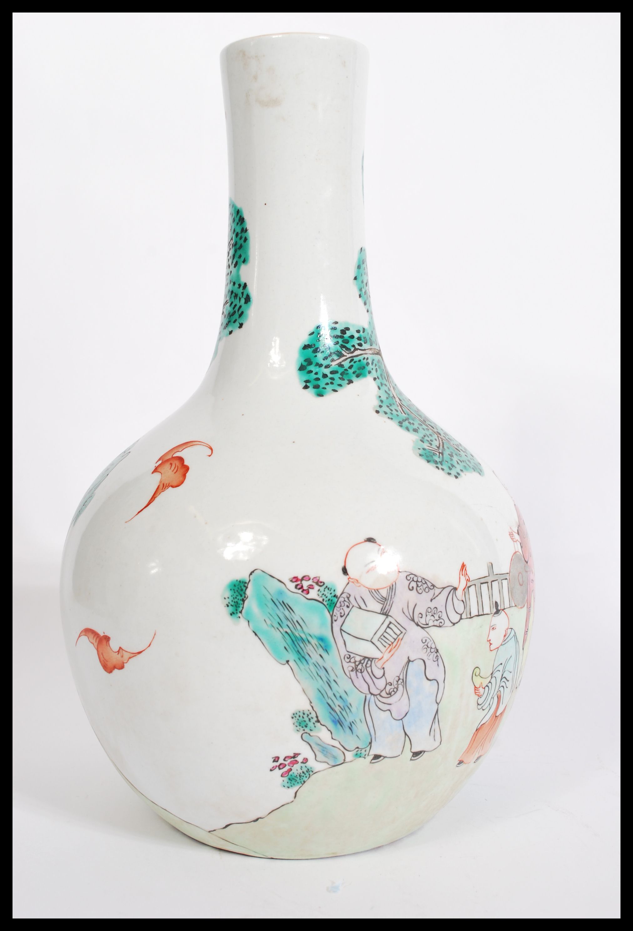 A late 19th century Chinese large baluster vase ha - Image 7 of 9