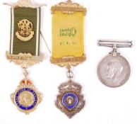 WWI FIRST WORLD WAR AND MASON MEDAL GROUP