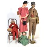 INCREDIBLE WWII UNIFORM & COSTUME FAMILY DISPLAY