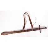 19TH CENTURY SUDANESE KASKARA SWORD & SHEATH