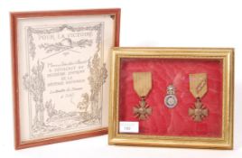 WWI FIRST WORLD WAR FRENCH SOLDIER'S MEDAL GROUP & PROVENANCE