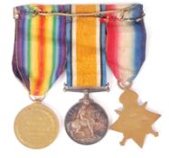 WWI FIRST WORLD WAR MEDAL TRIO - 3RD DRAGOON GUARDS