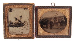 RARE 19TH CENTURY AMERICAN AMBROTYPE PHOTOGRAPHS