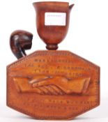 WWII ERA HAND CARVED ' HANDS ACROSS THE SEA ' PIPE