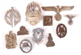 WWII SECOND WORLD WAR GERMAN NAZI RELATED BADGES /