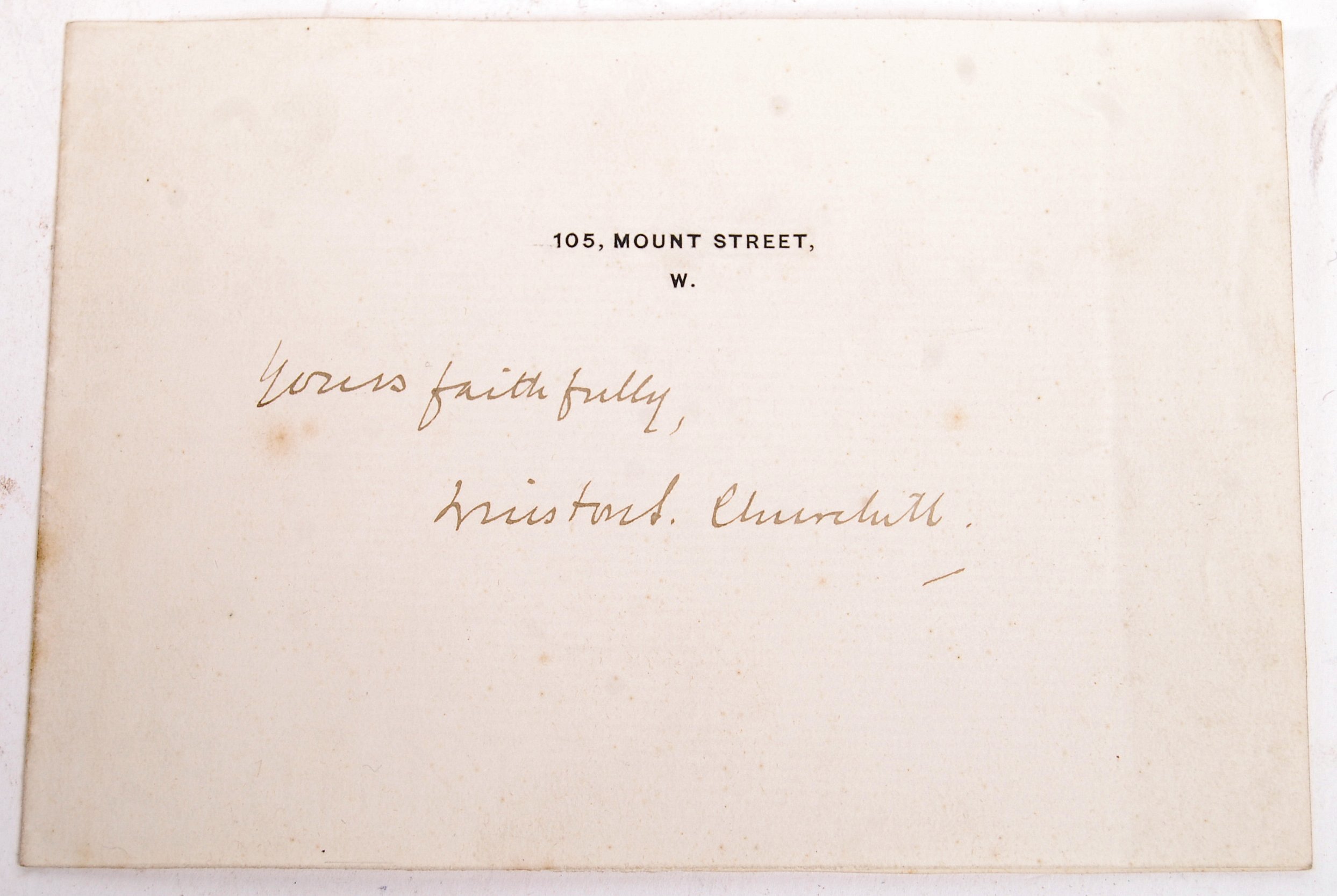 WINSTON CHURCHILL - PRIME MINISTER - AUTOGRAPH ON HEADED PAPER - Image 2 of 2