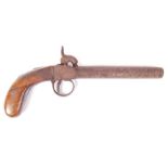 ANTIQUE 19TH CENTURY PERCUSSION CAP PISTOL