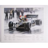 FORMULA ONE GRAND PRIX ROBERT TOMLIN 'BIRTH OF A LEGEND' PRINT