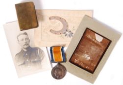WWI FIRST WORLD WAR MEDAL & PERSONAL EFFECTS