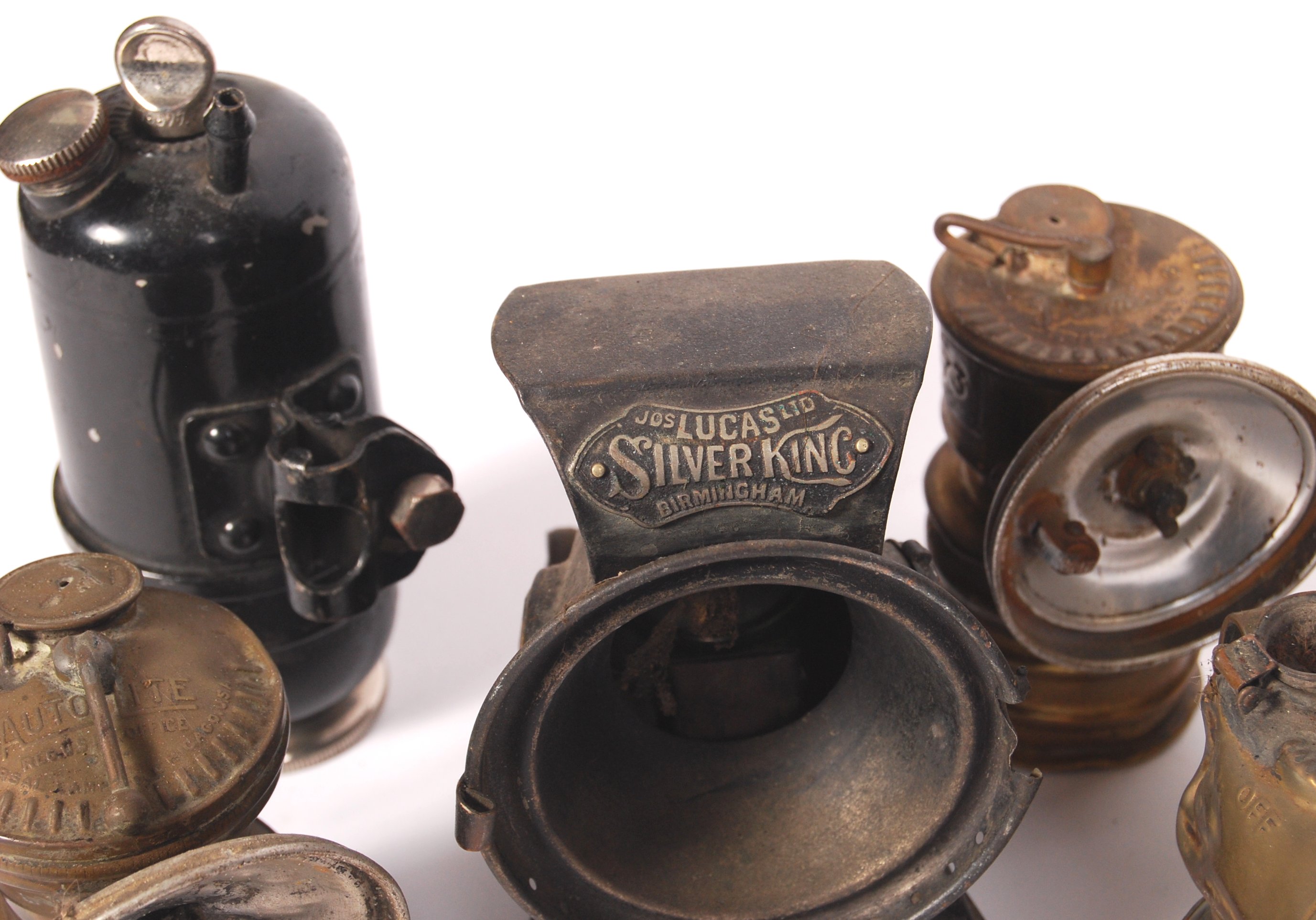 COLLECTION OF ANTIQUE BICYCLE / MOTORCYCLE / SAFETY LAMPS - Image 6 of 6