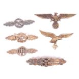 THIRD REICH GERMAN WWII NAZI AWARD BADGES