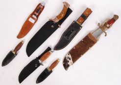 COLLECTION OF ASSORTED KNIVES - HUNTING, MILITARY ETC
